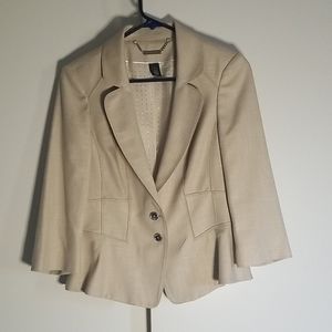 White House Black Market Tan Pant Suit